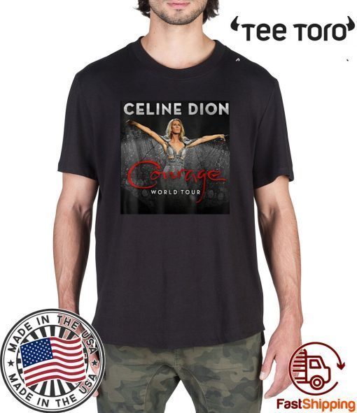 Celine Dion Courage World Tour Offcial T-Shirt