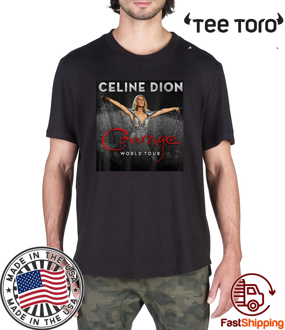 Celine Dion Courage World Tour Offcial T-Shirt - ReviewsTees
