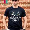 Christmas Reindeer Colorado Girl Lovely Xmas Shirt