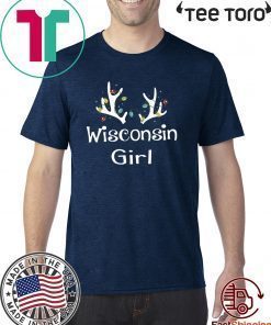Christmas Reindeer Wisconsin Girl Shirt - Offcie Tee