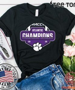 Clemson Tigers 2019 ACC Atlantic Football Division Champions For T-Shirt