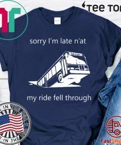 Cool Guy Design Pittsburgh Bus in Sinkhole T-Shirt