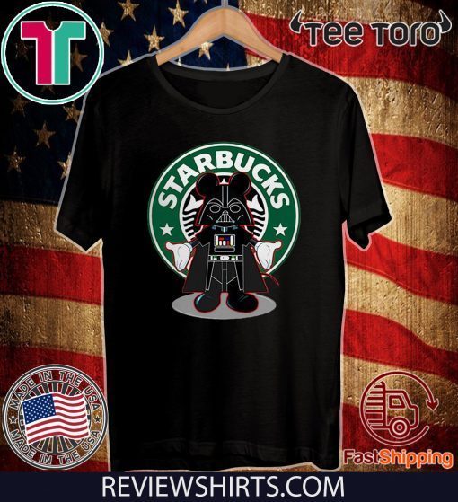 Darth Vader Mickey Starbucks Unisex T-Shirt