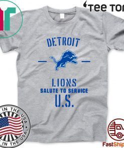 Detroit lions Salute To Service U.S 2020 T-Shirt