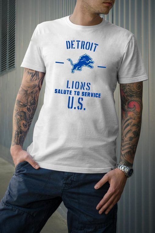 Detroit lions Salute To Service U.S 2020 T-Shirt