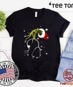 GRINCH’S HAND HOLDING NURSE STETHOSCOPE 2020 T-SHIRT