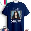 Gilmore Girls Lorelai I Smell Snow Christmas white Offcial T-Shirt