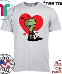 Gir and Hobbes Shirt - Invader Zim T-Shirt