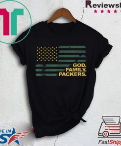 God Family Packers Pro Us Flag Shirt