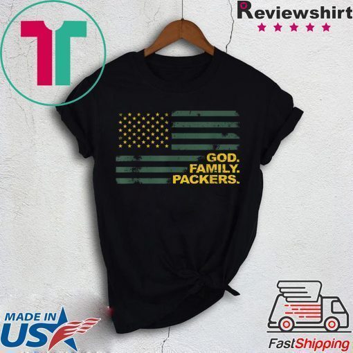 God Family Packers Pro Us Flag Shirt