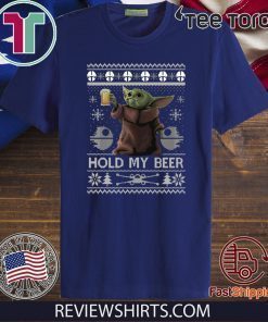 Hold My Beer Baby Yoda Merry Xmas T-Shirt