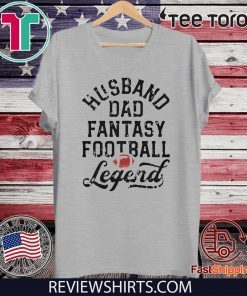 Husband Dad Fantasy Football Legend White Offcial T-Shirt