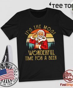 It's The Most Wonderful Time For A Beer Blue Moon Beer Vintage Xmas 2020 T-Shirt