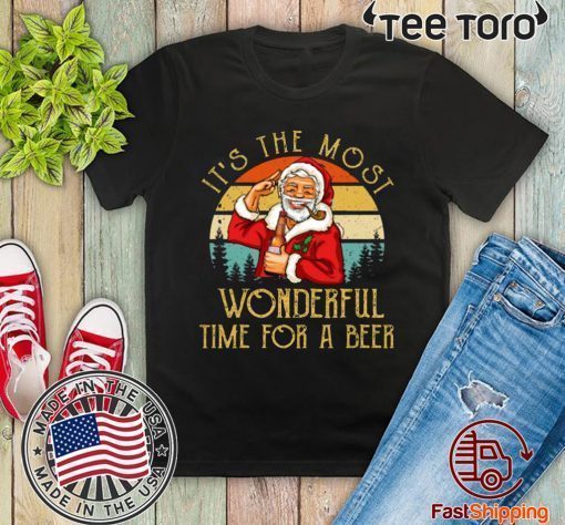 It's The Most Wonderful Time For A Beer Budweiser Beer Offcial T-Shir