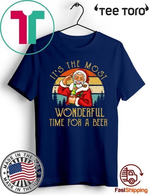 It's The Most Wonderful Time For A Beer Dos Equis Beer Xmas Funny T-Shirt