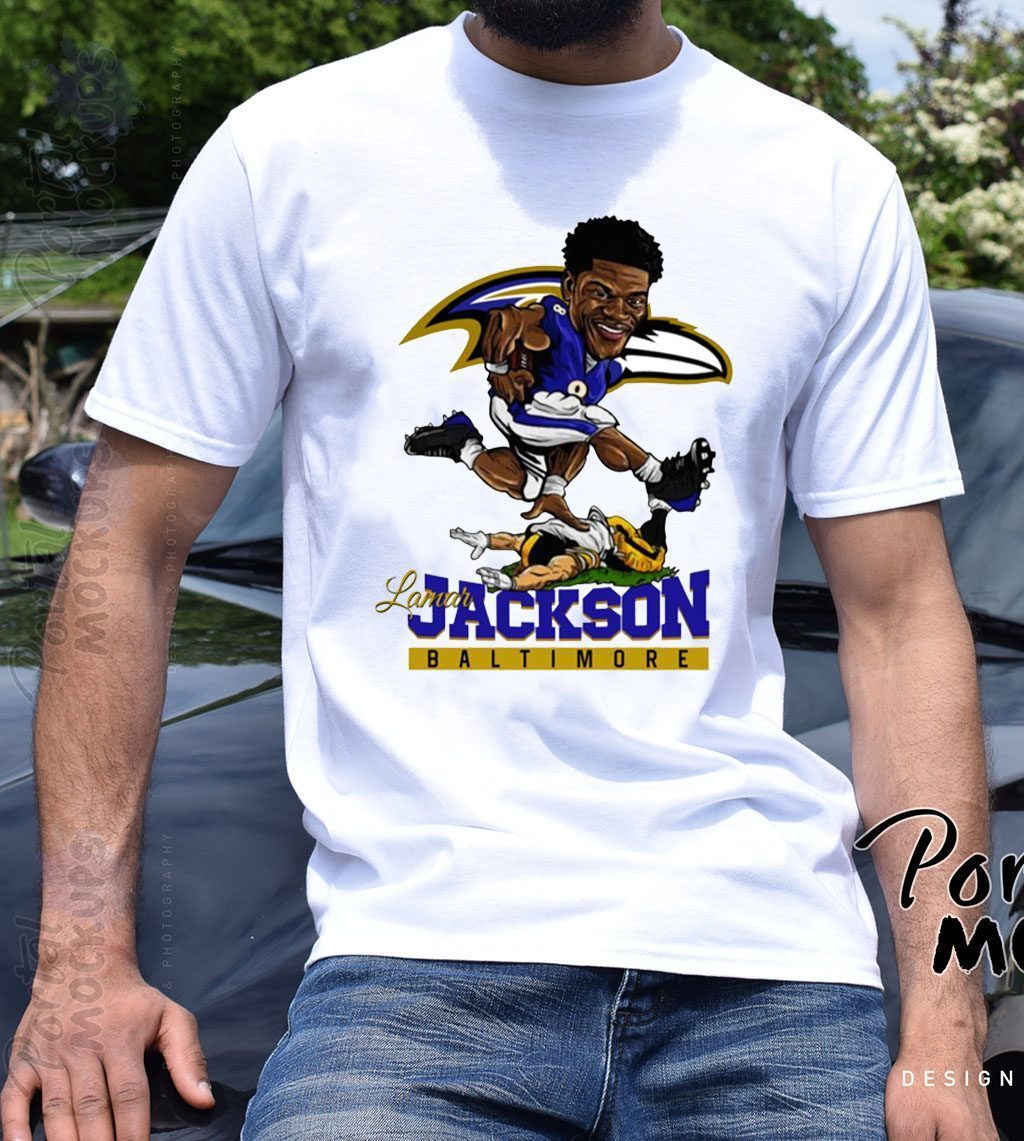 Lamar Jackson Baltimore Ravens Shirt - Offcial Tee - ReviewsTees