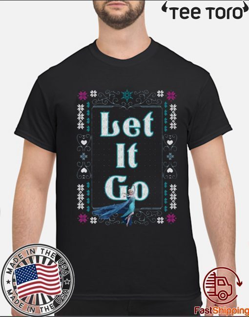 Let It Go Elsa Frozen Christmas Ugly Style 2020 T-Shirt