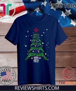 Metallica Merry Xmas for all Christmas Tree Gift T-Shirt