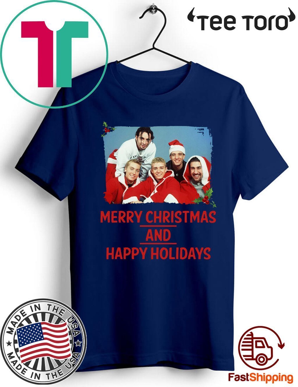 Nsync Merry Christmas And Happy Holidays 2020 T Shirt Reviewstees