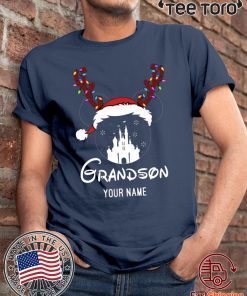Personalized Mug Mickey Grandson Disney Castle Christmas For T-Shirt