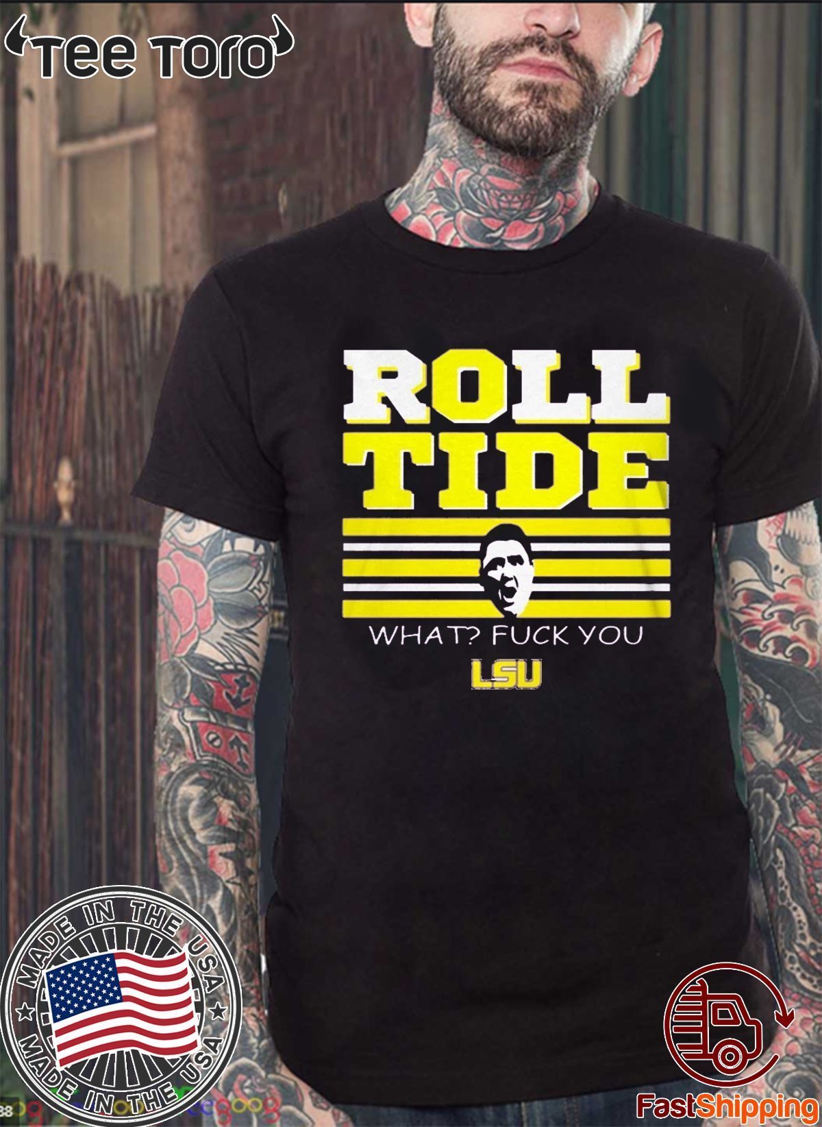 WHAT? FUCK YOU ROLL TIDE SHIRT - OFFCIAL TEE