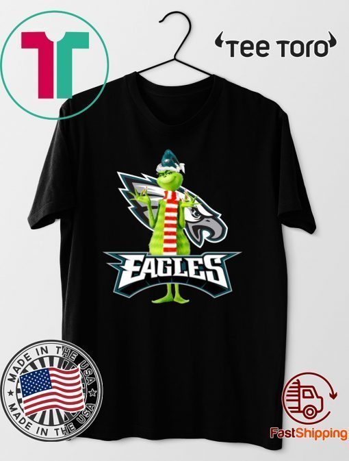 Santa Grinch Philadelphia Eagles Christmas t-shirts