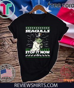 Seagulls Stop It Now Ugly Christmas Tee Shirt