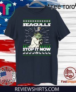Seagulls Stop It Now Ugly Christmas Tee Shirt