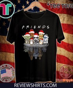Star Wars Characters Water Reflection Friends Christmas Tee Shirt