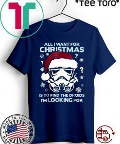 Star Wars Storm Trooper Droid Looking Christmas Classic T-Shirt