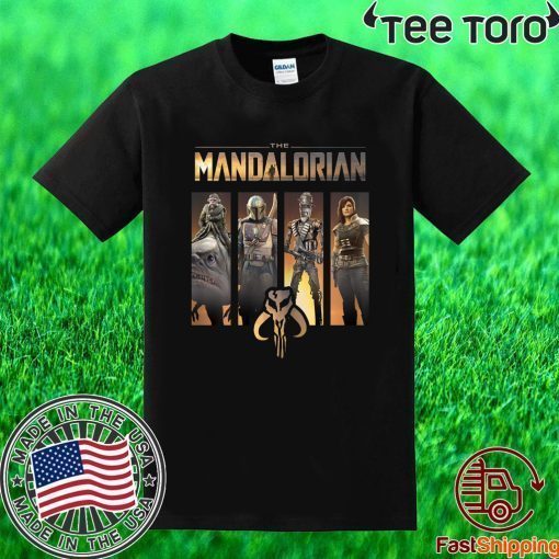 Star Wars The Mandalorian Group Line Up For T-Shirt