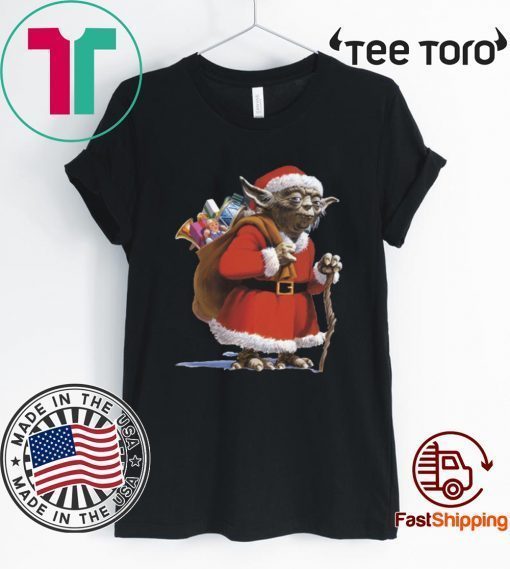Star Wars Yoda Santa Claus Ugly Faux Xmas T Shirt