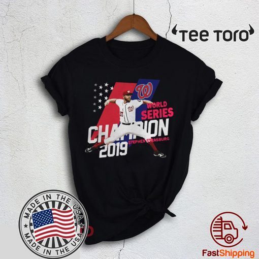 Stephen Strasburg Washington Nationals world series champions 2019 American Flag t shirt