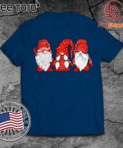 Three Gnomes in red Christmas Funny T-Shirt