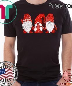 Three Gnomes in red Christmas Funny T-Shirt