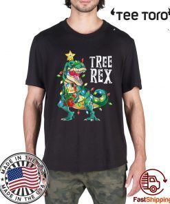 Tree T-Rex Dinosaur Christmas Light Limited Edition T-Shirt