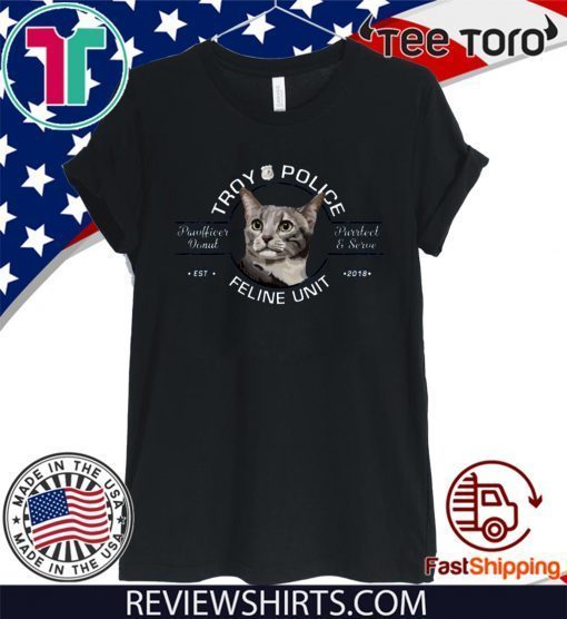 Troy Police Feline Unit Tee Shirt