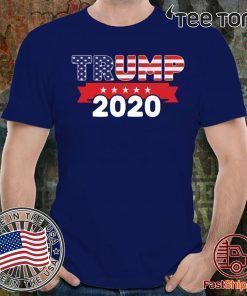 Trump For President 2020 American Flag Pro Trump Tee Shirt