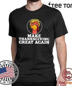 Trump Turkey Make thanksgiving great again 2020 T-Shirt