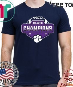 US Clemson Tigers 2019 ACC Atlantic Football Division Champions T-Shirt