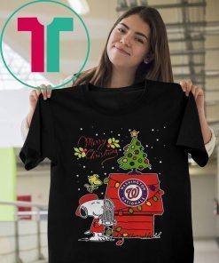 Washington Nationals Snoopy Woodstock Merry Christmas 2020 Tee Shirt