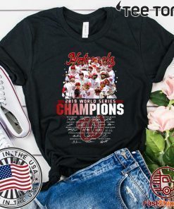 Washington Nationals World Series 2019 Champions Signature Unisex t-shirts