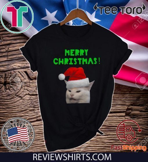 Yelling woman Cat Merry Christmas 2020 T-Shirt