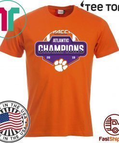 Clemson Tigers 2019 ACC Atlantic Football Division Champions T-Shirt - Offcial Tee
