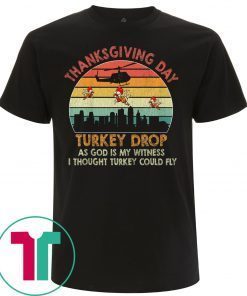 retro vintage turkey drop thanksgiving t-shirts