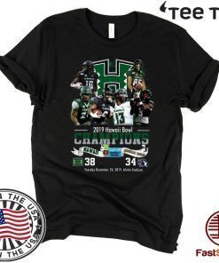 2019 Hawaii Bowl Champions Players Signatures For T-Shirt