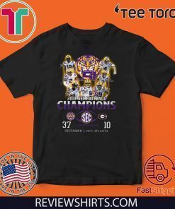 2019 Sec Champions Lsu Tigers 97 Georgia Bulldogs 10 Offcial T-Shirt