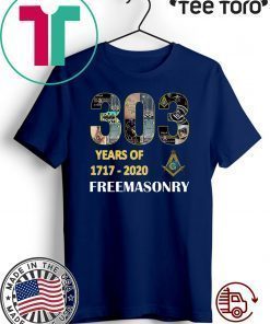 303 Years Of Freemasonry 1717 2020 Limited Edition T-Shirt