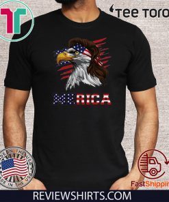 4th of July Patriotic Eagle Shirt American Flag Baseball T Shirt