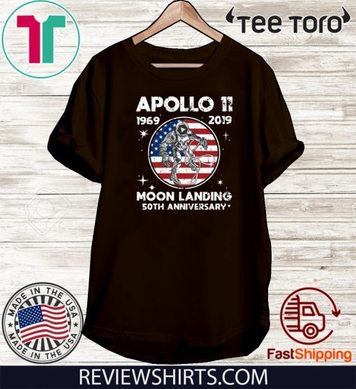 Apollo 11 Moon Landing 50th Anniversary NASA Tee Shirt